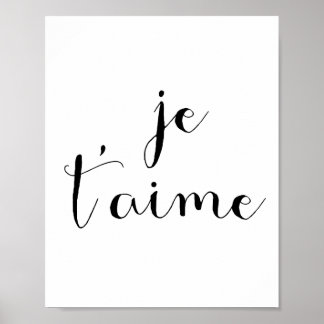Je t'aime poster