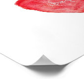 Je t'aime poster aquarelle (Coin)