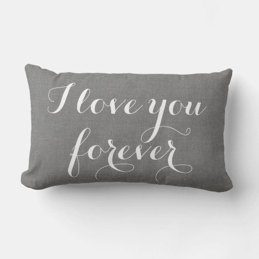 Je t'aime pour toujours coussin sur la toile de (Recto)