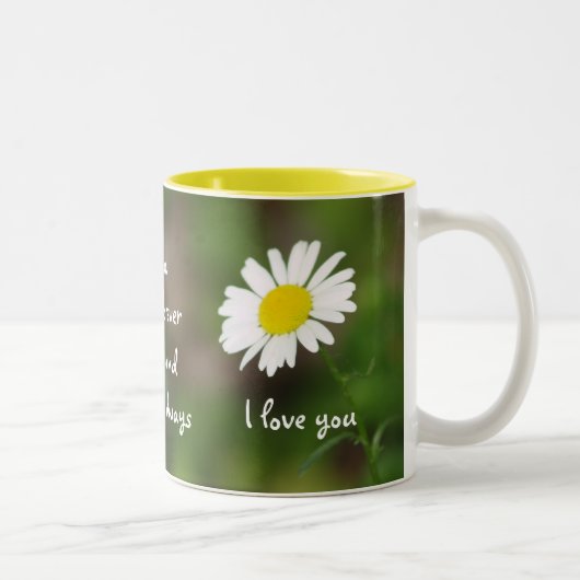 "Je t'aime pour toujours" tasse de MARGUERITE (Droit)