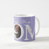 Je T'Aime Purple Maman Gift Coffee Mug (Devant droit)