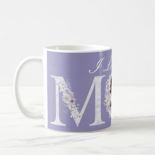 Je T'Aime Purple Maman Gift Coffee Mug (Gauche)