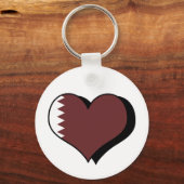 Je t'aime Qatar Porte-clés (Recto)