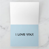 JE T'AIME ROMANTIQUE CARTES TROPICALES DE PLAGE (Intérieur)