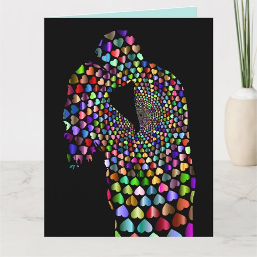 JE T'AIME ROMANTIQUE TOUTE FOIS LES CARTES DE RÉCU (Devant)