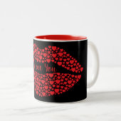 Je T'Aime Rouge 11 oz Mug Deux Tons (Devant droit)