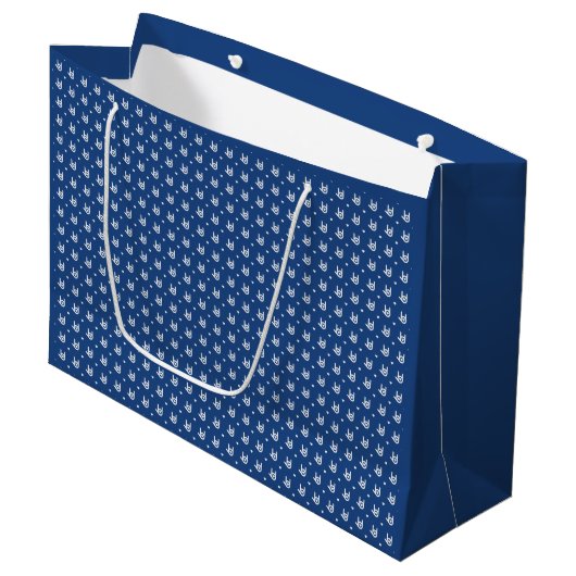 Je T'Aime, Sac Cadeau Bleu (Devant Angle)