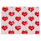 Je t'aime - Sac cadeau romantique (Devant)