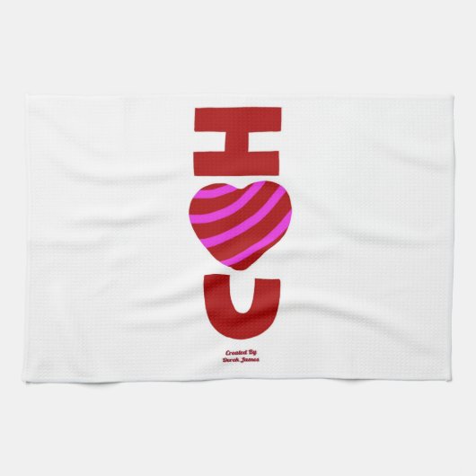 Je T'Aime Serviette De Cuisine (Horizontal)