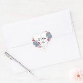 Je t'aime Sticker Coeur (Enveloppe)