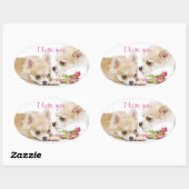 Je t'aime Stickers (Feuille)