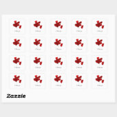 Je t'aime Stickers Carrés (Feuille)