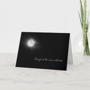 Je t'aime sur la Lune et la Carte de voeux de reto