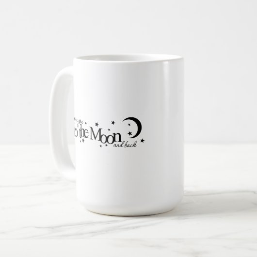 Je T'Aime Sur La Lune Et La Mug De Retour (Devant gauche)