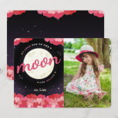Je T'Aime Sur La Lune Et Le Carte photo De Dos (Devant / Derrière)