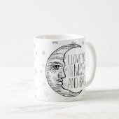 "Je t'aime sur la Lune et le dos" Mug (Devant droit)