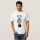 Je t'aime t-shirt café (Devant entier)