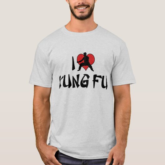 Je t'aime T-Shirt Kung Fu (Devant)