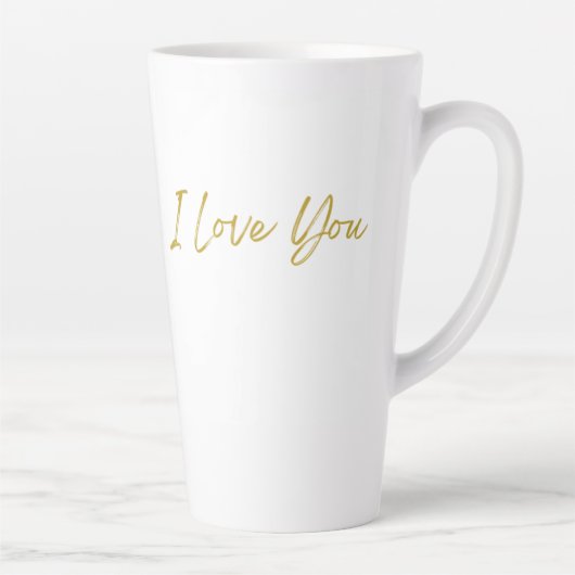 Je T'Aime Tall Latte Mug (Droite)