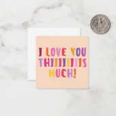 Je T'Aime Tant ! Carte de correspondance simple (Devant/Arrière en situation)