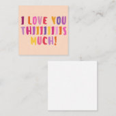 Je T'Aime Tant ! Carte de correspondance simple (Devant / Derrière)