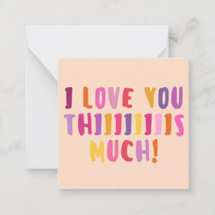 Je T'Aime Tant ! Carte de correspondance simple