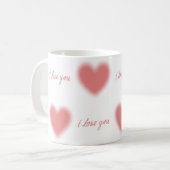 Je t'aime tasse aux coeurs (Devant gauche)