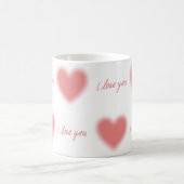 Je t'aime tasse aux coeurs (Centre)