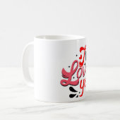 Je t'aime tasse de café (Devant gauche)