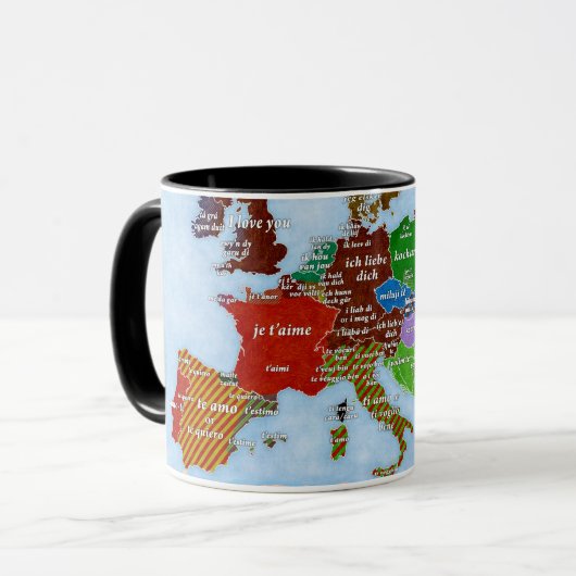Je t'aime tasse de carte (Devant gauche)