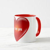 je t'aime tasse de coeur (Devant droit)