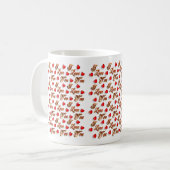 Je t'aime tasse de coeur Valentine, (Devant gauche)