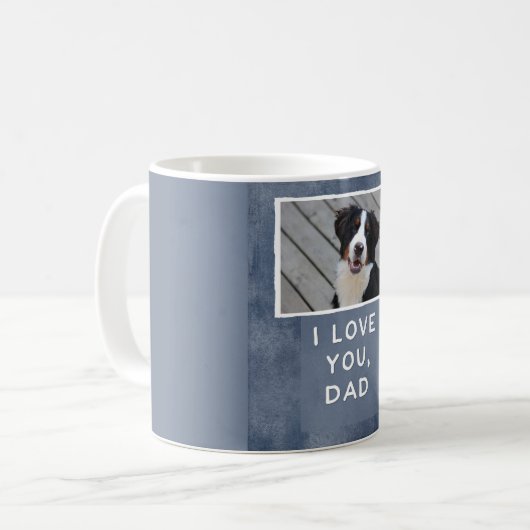 Je t'aime, tasse faite sur commande de photo de (Devant gauche)