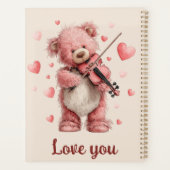 Je t'aime Teddy au violon (Dos)