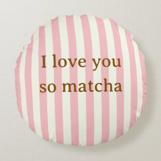 Je T'Aime Tellement Matcha Douce Coussin Rose