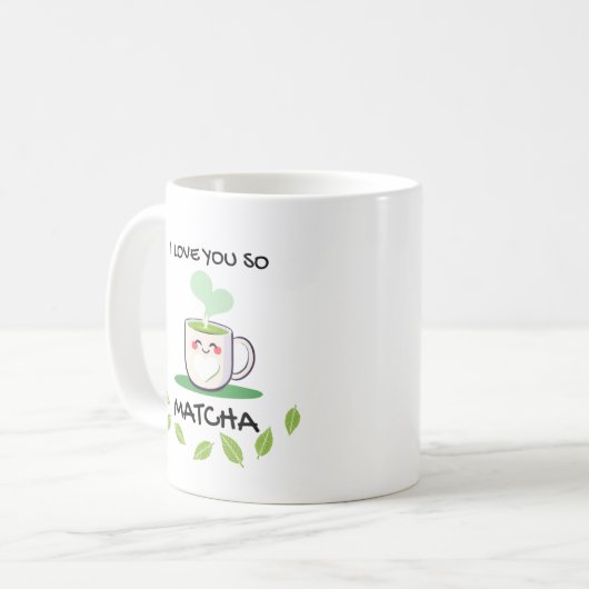 Je T'Aime Tellement Matcha Mug (Devant gauche)