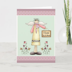 Je T'Aime Tellement Soft Prim Angel Carte De Voeux