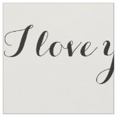 Je t'aime tissu (Fermer)