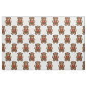 Je t'aime tissu d'impression d'ours de nounours (Fat Quarter)
