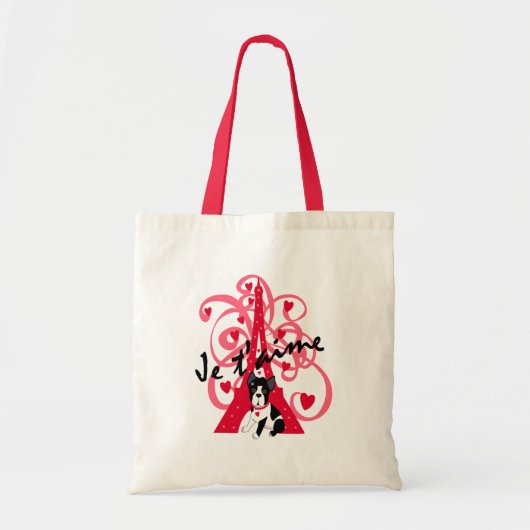 Je t'aime tote bag (Voorkant)