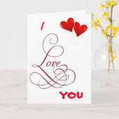 JE T'AIME - TU ME RENDS HEUREUX!!!! CARTE D'AMOUR (Fleur jaune)