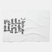 Je t'aime un boisseau et une serviette de picotin (Horizontal)