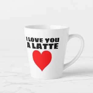 JE T'AIME UN CAFÉ LATTE MUG