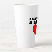 JE T'AIME UN GRAND MUG À CAFÉ LATTE (Devant)