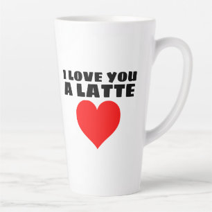 JE T'AIME UN GRAND MUG À CAFÉ LATTE