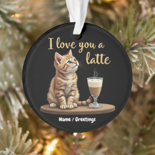Je t'aime un Latte : Joli jeu de mots de café de l