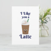 Je t'aime un Latte. Partager la carte d'amour (Debout devant)