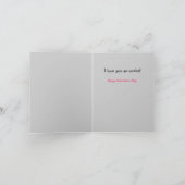 Je T'Aime Un Pun Ocelot Sombre Carte Valentine (Intérieur)