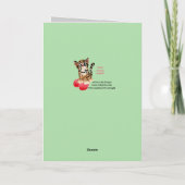 Je T'Aime Une Carte Verte Ocelot Valentine (Dos)