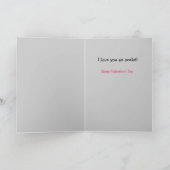 Je T'Aime Une Carte Verte Ocelot Valentine (Intérieur)